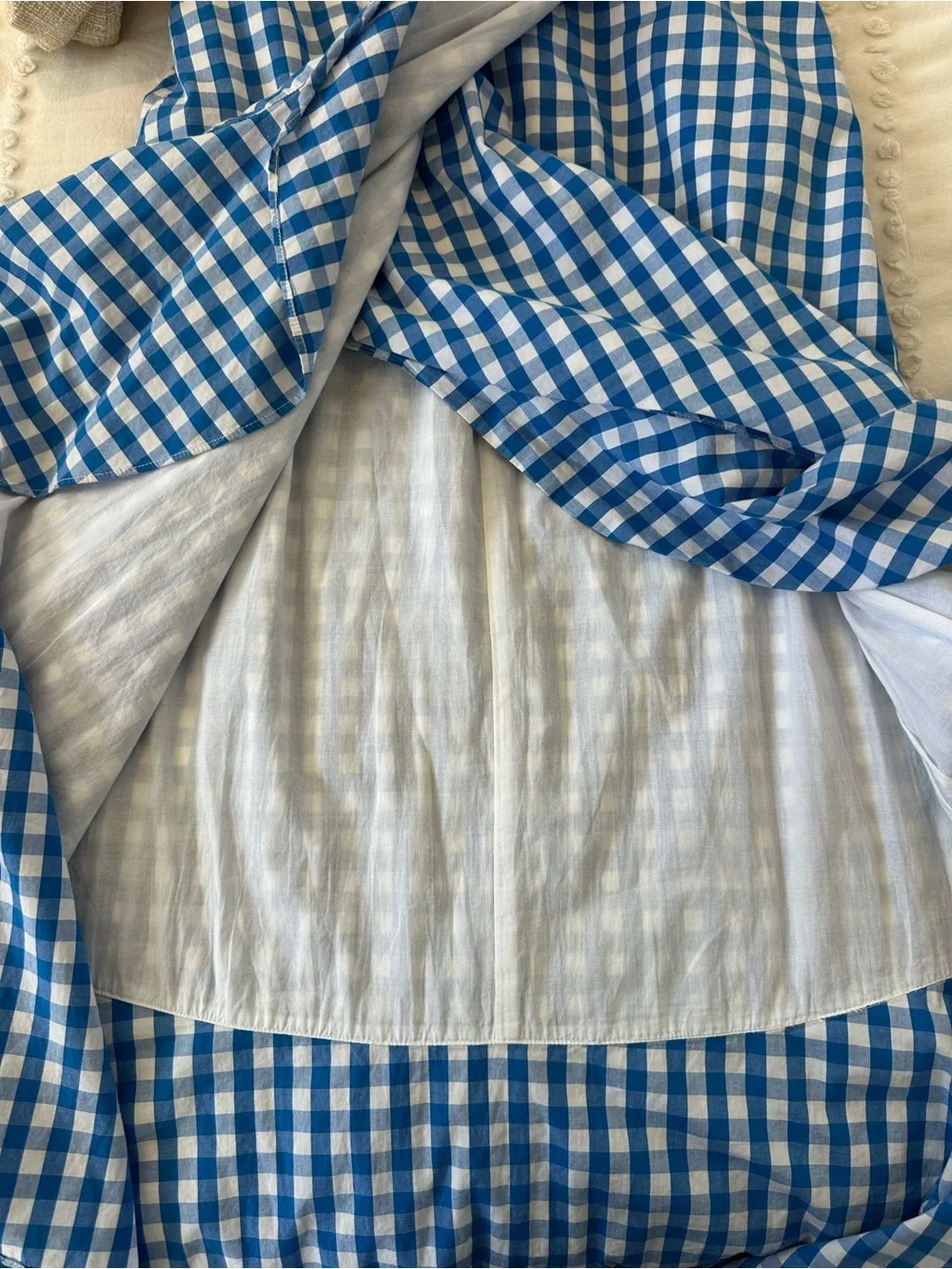 J. Crew gingham plaid wrap dress in cotton poplin